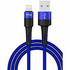 Кабель TFN 8pin Envy (Lightning-USB) нейлон (1,2 метра) синий (blue)