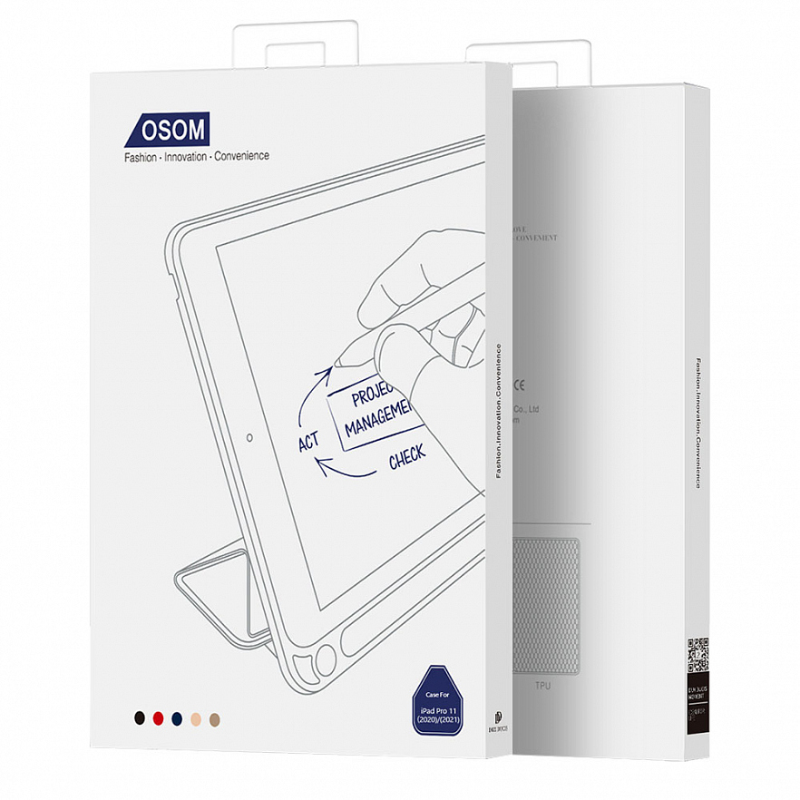 Чехол Dux Ducis Osom Series (pen slot) для iPad Pro 12.9 (2021), чёрный