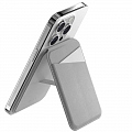 Подставка-кошелек для телефона MAGEASY Snap Stand Wallet коралловый серый