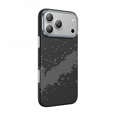 Чехол KEEPHONE Kevlar Starry iPhone 17 Pro Max с MagSafe черный