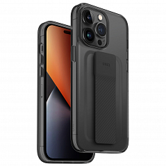 Чехол Uniq Heldro Mount + Band для iPhone 14 Pro Дымчатый (Smoke)