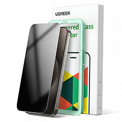 Защитное стекло Ugreen SP409 Privacy Screen Tempered Protective Film для iPhone 15 Pro чёрное (25622)