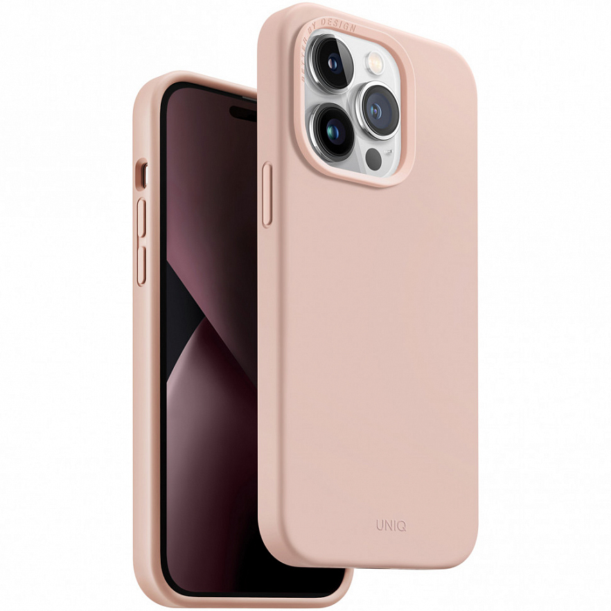 Чехол Uniq LINO MagSafe для iPhone 14 Pro Max Розовый (Pink)