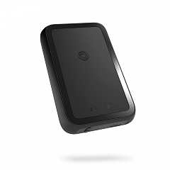 Внешний аккумулятор ZENS Magnetic Dual Wireless Powerbank 4000mAh со встроенной подставкой чёрный (ZEPP03M)