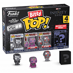 Фигурки Funko Bitty POP! Marvel Infinity Saga S3 War Machine+Vision+Ultron+Mystery(1 of 4) 4PK 71505