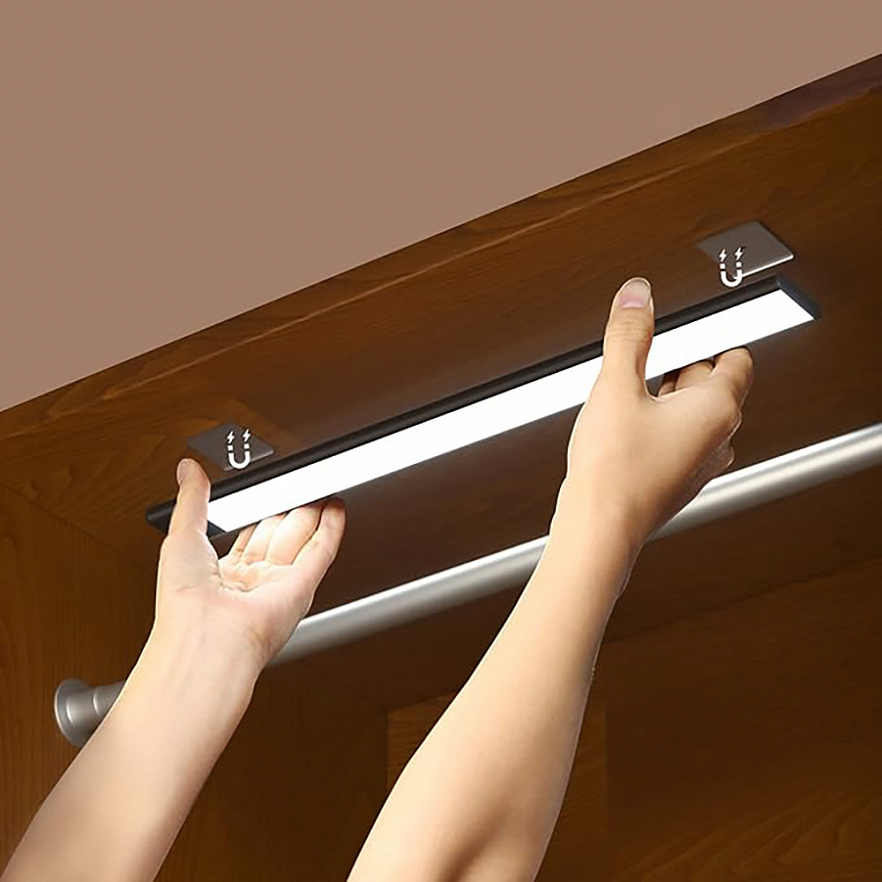 Беспроводной светильник с датчиком движения Yeelight Motion Sensor Closet Light A40 (Black) 4000k  - (40 см, Чёрный)