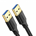 Кабель UGREEN US128 (10371) USB-A 3.0 (2 метра) Male to Male Cable чёрный