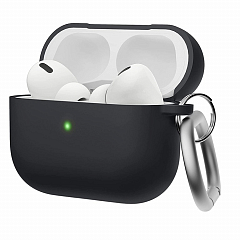 Чехол Elago Liquid Hang Case для AirPods Pro 2 (2022) Чёрный (Black)