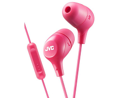 Наушники внутриканальные JVC Marshmallow Pink с микрофоном (HA-FX38M-P-E) розовые