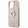 Чехол Guess PU 4G + Ring Hard для iPhone 13 Pro Max розовый (GUHCP13X4GMRPI)