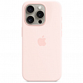 Чехол Apple MagSafe Silicone Case для iPhone 15 Pro светло-розовый (Light Pink)