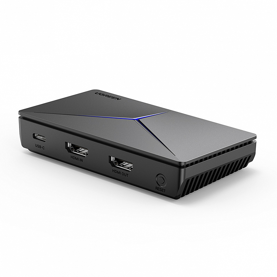 Внешняя карта видеозахват Ugreen CM410 (10936) Audio Video Capture Card Mic+Headphone 1080P HDMI чёрного цвета