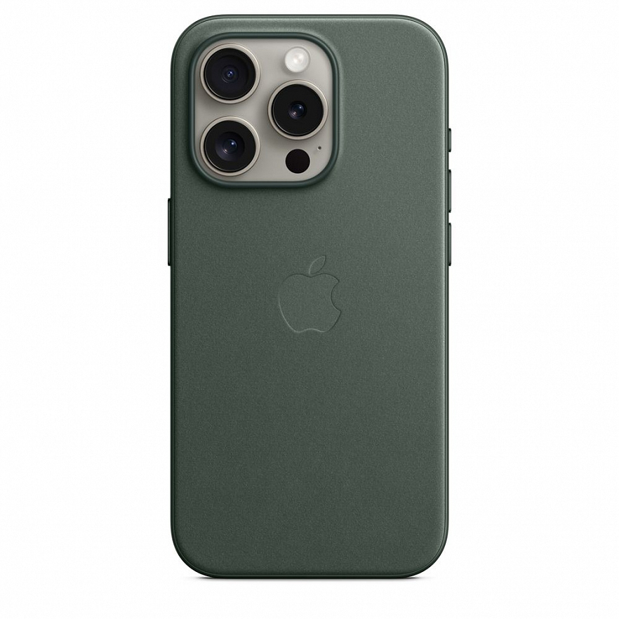 Чехол Apple FineWoven Case для iPhone 15 Pro Хвойный (Evergreen)