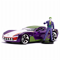 Набор Jada Toys машинка с фигурой Hollywood Rides Chevy Corvette Stingray Concept W/Joker Figure 2.75"+1:24 31199