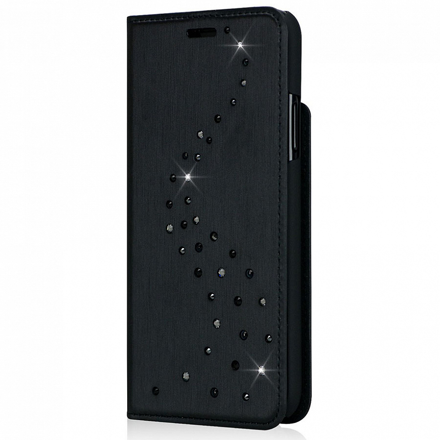 Чехол Bling My Thing Primo Flip Milky Way для iPhone X Starry Night чёрный