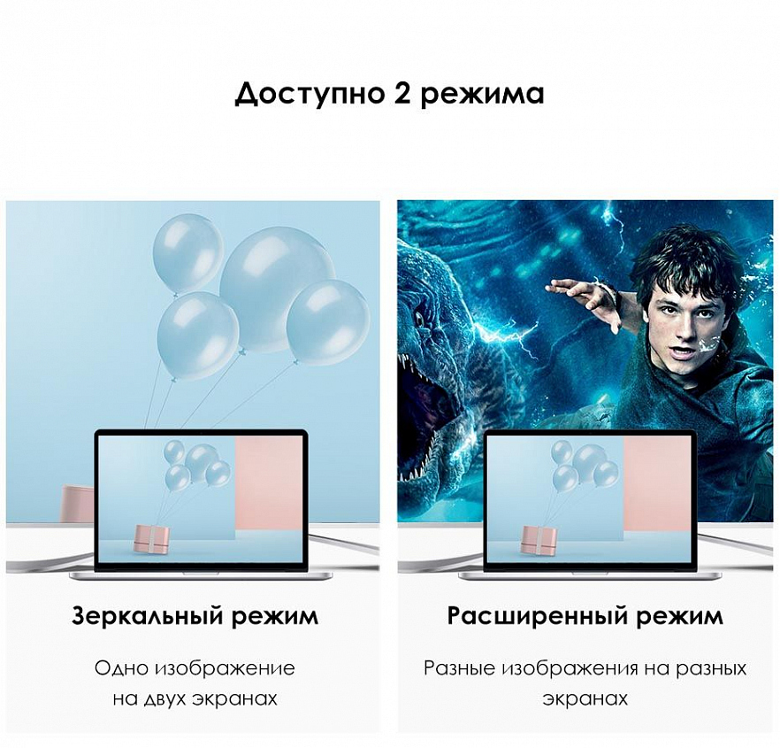 Переходник Ugreen CM162 (50505) USB-C to HDMI + VGA +USB 3.0 Adapter With PD Серый космос