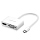 Переходник Ugreen MM123 (30843) USB-C to HDMI + VGA Converter (30 см) белый