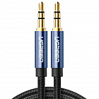 Кабель Ugreen AV112 (10685) 3.5 mm Male с позолоченым покрытием плетеный - 1 метр