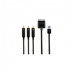 Кабель CapDase AV Composite черный