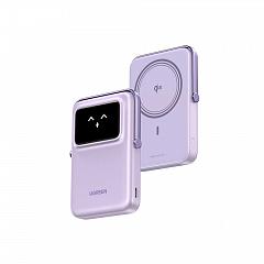 Внешний аккумулятор магнитный UGREEN PB764 (45337) 20W - 10000mAh фиолетовый