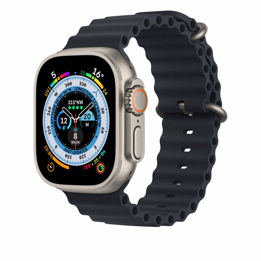 Ремешок для Apple Watch Ultra 49mm Midnight Ocean Band «Тёмная ночь»