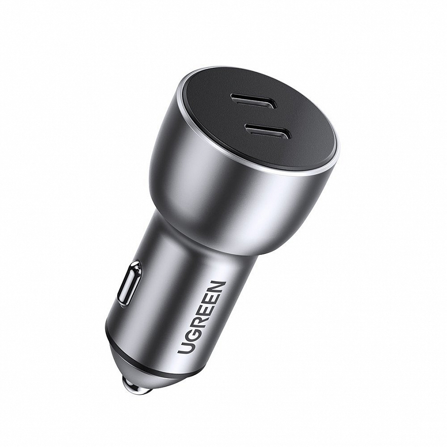 Автомобильное зарядное устройство Ugreen CD213 USB-C PD + USB-C PD 50W Fast Car Charger (70594)