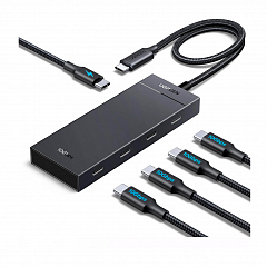 Хаб UGREEN CM806 (55334) 5 в 1 USB-C -  4xUSB-C с PD портом