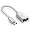 Адаптер UGREEN US154 (30702) USB-C Male to USB 3.0 A Female Cable белый