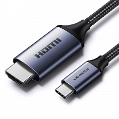 Кабель Ugreen CM565 USB-C to HDMI Cable 8K 60Hz (1,5 метра) чёрный (90451) 