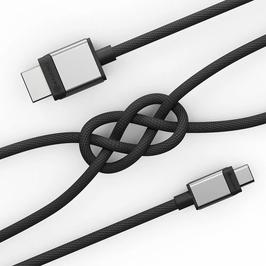 Гибридный кабель-адаптер Alogic Ultra Series (2 метра) USB-C — HDMI 4K PD 100W чёрный