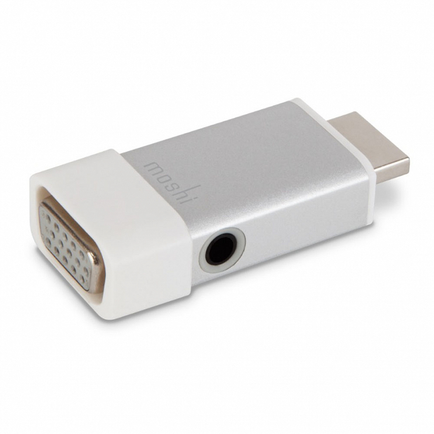 Адаптер Moshi HDMI to VGA/3.5mm (Silver) серебристый