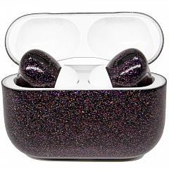 Беспроводные наушники Apple AirPods Pro Custom Edition блёстки фиолетовые глянцевые