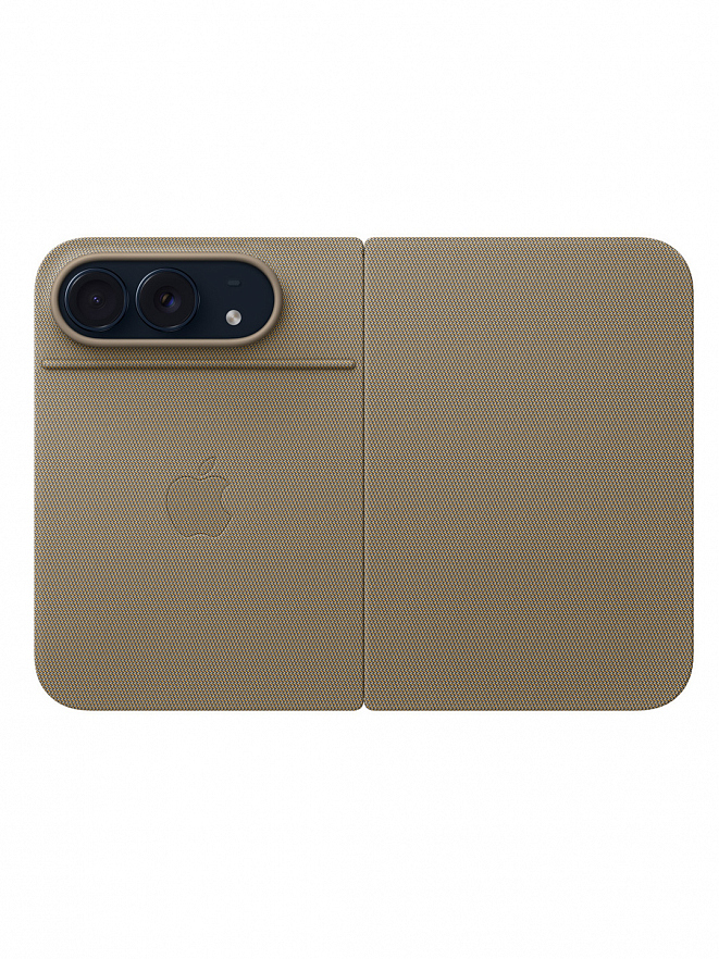 Чехол для iPhone Duo Folio с подставкой бежевый