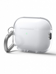 Чехол с карабином Elago Clear Hang для AirPods Pro 3 прозрачный