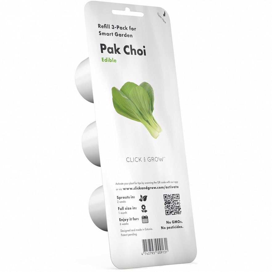 Набор картриджей для умного сада Click and Grow Refill 3-Pack Капуста Пак Чой (Pak Choi)