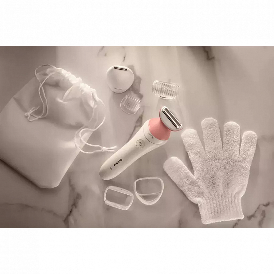 Электробритва Philips Lady Series 6000 с семью аксессуарами