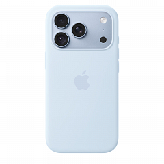 Чехол Silicone для iPhone 18 Pro с MagSafe (Crisp Blue)