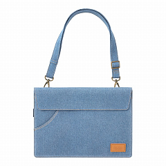 Сумка Tomtoc TheHer Denim Shoulder bag H26 для ноутбуков 13" голубая Denim Blue