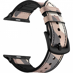 Комбинированный ремешок LYAMBDA ANTARES для Apple Watch 42/44 мм Camel-Pink (LWA-09-44-CP)