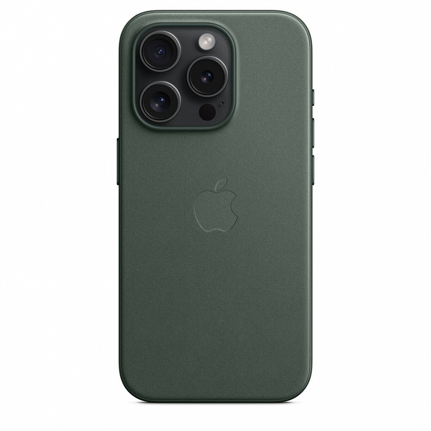 Чехол Apple FineWoven Case для iPhone 15 Pro Хвойный (Evergreen)