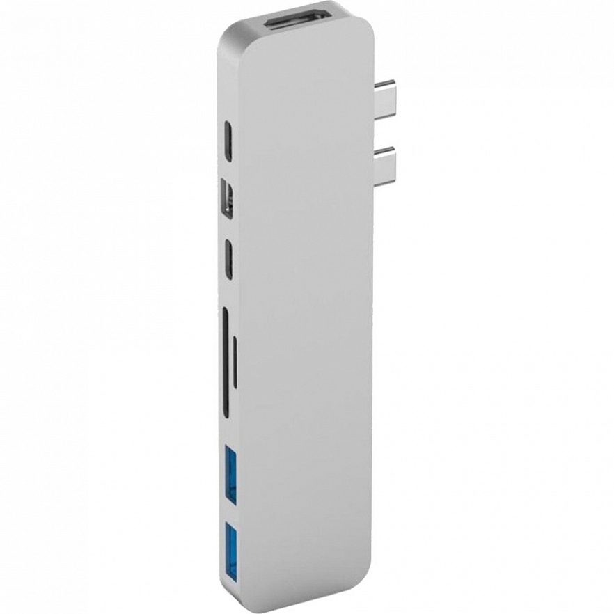 Хаб HyperDrive PRO 8-in-2 Hub для MacBook Pro (USB-C) серебристый (GN28D-SILVER)