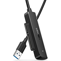 Кабель Ugreen CM321 (70609) USB-A to 2.5" SATA Converter (50 см) для жестких дисков чёрный