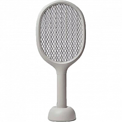Электрическая мухобойка Solove Electric Mosquito Swatter P1 RU Серая с режимом электрической ловушки и поддержкой зарядки через подставку