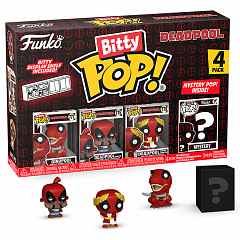 Фигурка Funko Bitty POP! Deadpool Dinopool+Barista+Roman Senator+Mystery (1 of 4) 4PK 84961