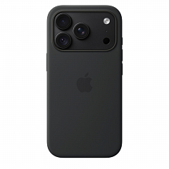 Чехол Silicone для iPhone 18 Pro с MagSafe черный