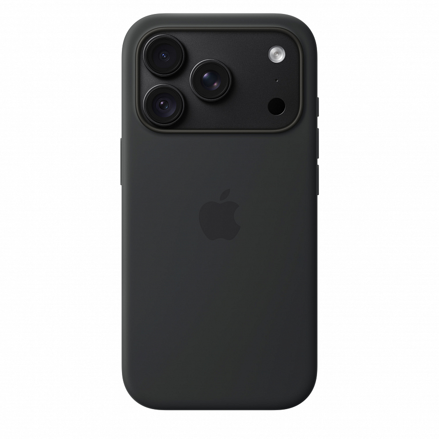 Чехол Silicone для iPhone 18 Pro с MagSafe черный