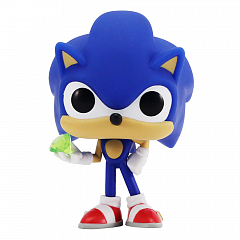 Коллекционная фигурка Funko POP! Games — Sonic the Hedgehog Sonic with Emerald Ёжик Соник (20147)