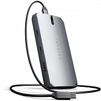 Хаб Satechi USB-C On-the-Go MultiPort Adapter серый космос (ST-UCMBAM)