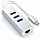 Переходник Satechi Type-C 2-in-1 USB 3.0 & Ethernet Aluminium Hub серебристый (ST-TC2N1USB31AS)