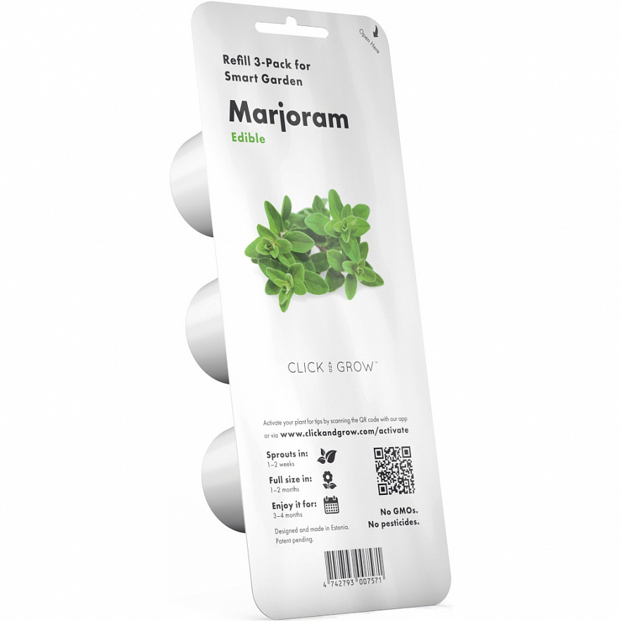Набор картриджей для умного сада Click and Grow Refill 3-Pack Майоран (Marjoram)